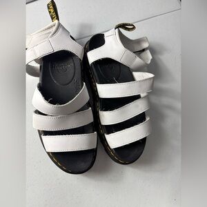 Dr. Martens White Sandals